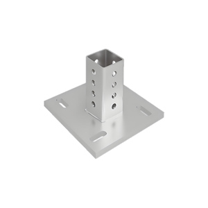 Placa base <span class=keywords><strong>de</strong></span> poste <span class=keywords><strong>de</strong></span> acero galvanizado OEM con dos tres cuatro agujeros Panel solar Accesorios <span class=keywords><strong>de</strong></span> montaje fijo para instalación <span class=keywords><strong>de</strong></span> techo - Product Image 6