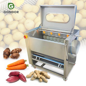 Small Scale Hair Roller Maquina Lavadora Industrial De Frutas Clean Fruit and <b>Vegetable</b> Washer Machine Potato - Product Image 1
