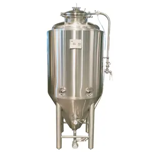 500L 5hl Stainless steel jacketed beer conical fermenter tank for sale