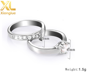European American-style Fashion Trendy 18K <b>Gold</b> Plated 10K <b>Gold</b> <b>Rings</b> <b>Set</b> Unisex Personalized Minimalist Geometric Shape Office - Product Image 5