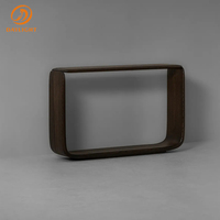 Table d'entrée en bois massif de style moderne, armoire longue contemporaine, décoration simple pour le hall d'entrée, le couloir