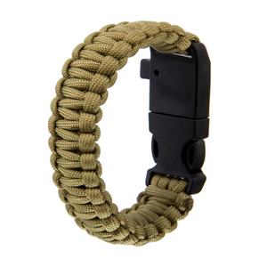 Bracelet de survie en paracorde nylon 5 en 1 de haute qualité à sept brins avec boussole intégrée pour la randonnée, le camping, les activités de plein air et les situations d'urgence - Product Image 2
