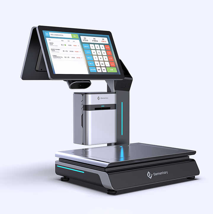 OEM Dual Screen Touch POS Scale with AI Auto Identification Electronic ...
