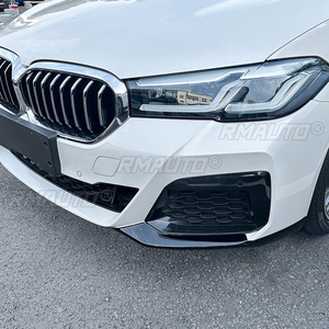 Protector de Parachoques Delantero Negro para BMW Serie 5 G30 G31 LCI M Sport 2021 2022 2023, Difusor en Ángulo, Spoiler - Product Image 6