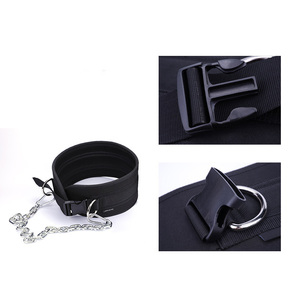 2026 Custom Logo Gym Fitness <b>Exercise</b> Weighted <b>Belt</b> Cowhide Breathable Weightlifting Dipping Steel Chain Nylon Deep Pull <b>Belt</b> - Product Image 3