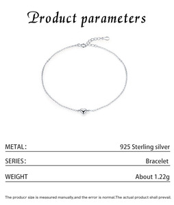 S925 silver snowflake chain Fine link round zircon <b>bracelet</b> Classic women's everyday wear S925 silver minimalist chain - Product Image 2