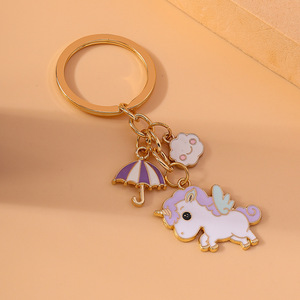 Porte-clés Lapin Émaillé Adorable avec Cœur, Pendentifs pour Femmes et Filles, Décoration de Sac à Main, Accessoires de Bijoux DIY - Product Image 4