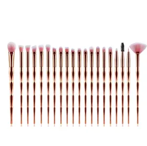 20Pcs Makeup Brushes Wholesale Rainbow Luxury Cosmetic Brush Professional Custom Logo Private Label Eye Shadow Brushes