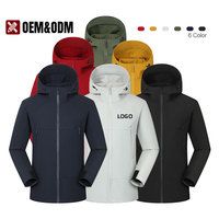 Vestes Softshell Homme Imperméables Blanches pour l'Hiver, Vêtements de Travail d'Extérieur, Blouson à Capuche Personnalisable pour Équipe, Veste de Randonnée Coupe-Vent – Vente en Gros