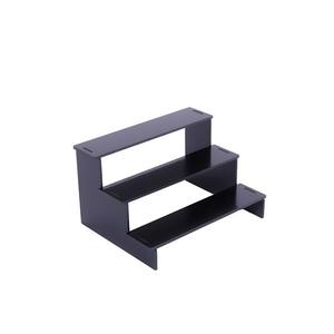 Support d'affichage <span class=keywords><strong>à</strong></span> 3 niveaux noir pour Cologne, parfum, figurines, cupcakes, desserts, épices, parfums, utilisation <span class=keywords><strong>sur</strong></span> comptoir, meuble de toilette, ensemble d'étagères - Product Image 6