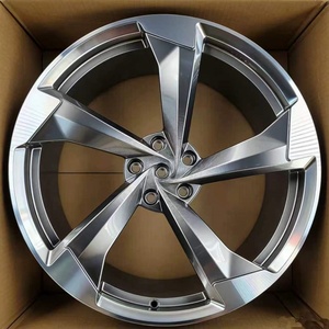 Nouvelles jantes en alliage forgé haute performance personnalisables, monobloc, concaves profondes, cinq goujons, 17-24 pouces, <span class=keywords><strong>gris</strong></span>, garantie 5 ans pour <span class=keywords><strong>Audi</strong></span> - Product Image 4