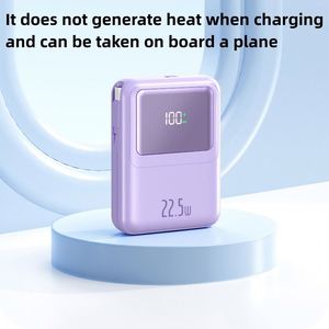 สินค้าใหม่ปี 2024 แบตสำรองไร้สาย 15W ความจุ 10000mAh รองรับการชาร์จเร็ว Pd22.5W พร้อมหน้าจอ LED และสายชาร์จ 2 เส้น - Product Image 2