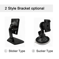 Monitor LCD TFT 5 Inci Layar HD Mobil, Monitor Kaca Spion Mobil dengan Penahan Cangkir Hisap Mundur