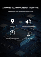 Mini Rastreador de Ubicación GPS Compatible con Teléfono Móvil Apple Dispositivo Anti-Pérdida ITag Localizador para Mascotas Anti-Pérdida GPS
