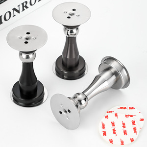 Stainless Steel Door Catcher Magnetic Wall Mount No Drilling Required For Bathroom Door Stopper <b>Floor</b> Catch Windproof - Product Image 1