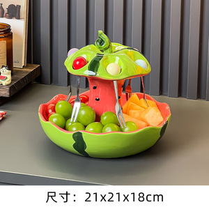 Set Multifunzionale di Forchette per Frutta <span class=keywords><strong>a</strong></span> Forma di Anguria in Acciaio Inox, Decorazioni per Dessert e Piccoli Ornamenti in Stile Fresco - Product Image 6