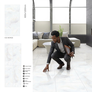 American Gris 600x1200mm Glazed Polished Porcelain Floor And <b>Wall</b> Tiles For Modern Interior - Product Image 4
