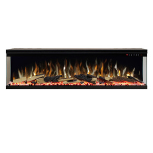 <span class=keywords><strong>Insert</strong></span> de <span class=keywords><strong>cheminée</strong></span> électrique 3 faces avec télécommande, effet cristaux et bûches, pour salon - Product Image 1
