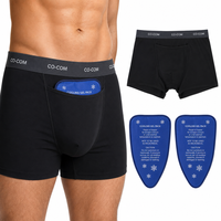 Caleçons de récupération à haute élasticité, qualité supérieure, pour vasectomie, avec poche à glace, effet sauna et refroidissement testiculaire