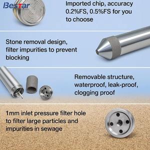 חיישן גובה נוזלים טבול 4-20 מיליאמפר, רב מכר <span class=keywords><strong>2026</strong></span>, עמיד בפני סתימות, למים טורבידים ומים שחורים - Product Image 6