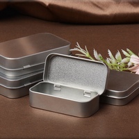 Boîte Cadeau Rectangulaire Haut de Gamme en Fer Blanc Qualité Alimentaire avec Fenêtre et Couvercle Rabattable, Personnalisable pour Coupe-Ongles, Bijoux, Jouets, Artisanat