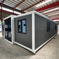 Maison conteneur modulaire préfabriquée en acier, pliable et extensible, de 2, 3 ou 4 chambres, moderne, mobile, de 20, 30 ou 40 pieds