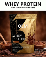 Poudre d'isolat de lactosérum au chocolat hollandais riche en protéines, complément nutritionnel sportif en marque blanche, en sachet refermable