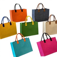 Tas Tote Polyester Felt Logo Kustom untuk Iklan Perusahaan, Tas Promosi Kapasitas Besar, Dapat Dilipat, Ramah Lingkungan, Tas Hadiah