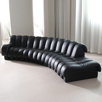 Canapé d'angle de cabine personnalisable en forme de serpent au dernier design unique canapé d'hôtel moderne avec canapé d'angle sectionnel canapé en forme de serpent