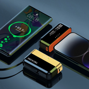 HDL 2024 Nuevos productos 10000Mah powerbank 2-en-1 Cargador rápido Power Banks con cable nuevas ideas de productos para <span class=keywords><strong>iPhone</strong></span> Power Bank - Product Image 4