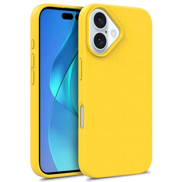 Wheat Straw TPU Mobile Phone Case for iPhone Eco Friendly Case for iPhone 16 Plus Case