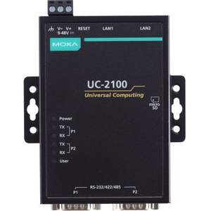 Módulo Ethernet Mini DIN Rail Moxa UC-2112-T-LX para Comunicación Industrial - Product Image 1