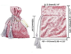 Wedding Favors Colorful <b>Drawstrings</b> Velvet Candy <b>Bags</b> for Jewelry With Tassel - Product Image 4