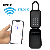 Nuevo Caja de Seguridad Inteligente para Llaves, Montada en Pared, con Contraseña, Control por App TT, Impermeable IP65, Doble Bloqueo de Palanca
