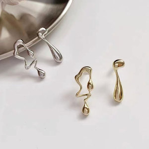 Creative Simple Asymmetric <strong>Earrings</strong> Fashion Personality Note <strong>Earrings</strong> Female Wholesale - Product Image 4