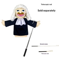 Marionnette de juges et d'athlètes professionnels OEM modèle 18, bouche mobile, télécommandée, en peluche, jouet éducatif en plastique