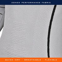 Ensemble de compression gris clair à manches longues personnalisé pour hommes et femmes, maille chevronnée, pour yoga, pilates, sous-vêtement de sport, OEM ODM