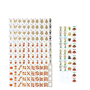 ชุดไพ่นกกระจอกอเมริกันแบบพกพาเมลามีนไล่เฉดสีฮาโลวีน 160 แผ่น สีส้ม - Product Image 2