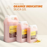 Perles déshydratantes en gel de silice rechargeables de qualité supérieure, couleur orange, granulométrie industrielle
