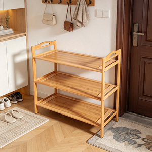 <span class=keywords><strong>Scarpiera</strong></span> Semplice Multistrato in Legno Massello, <span class=keywords><strong>Scarpiera</strong></span> Domestica per Ingresso e Dormitorio in Legno di Bambù, Soluzione Economica per l'Organizzazione Interna - Product Image 1