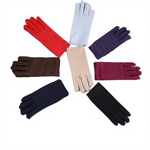 Gants de sport d'été pour femmes en satin, protection solaire, couleur unie, séchage rapide, longueur poignet, respirants, polyester/lycra, cérémoniels - Product Image 4