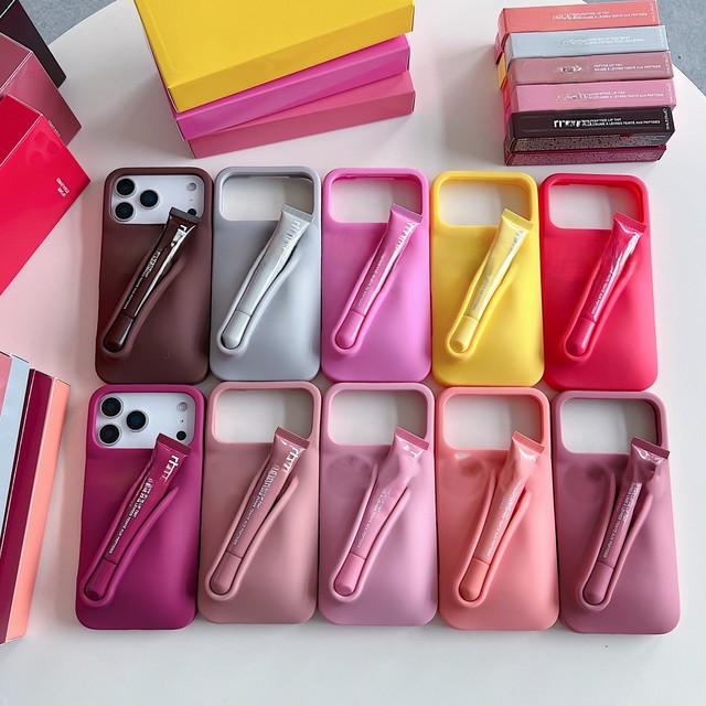 Phone case, silicone phone case, Apple series phone case, lip gloss phone cover
