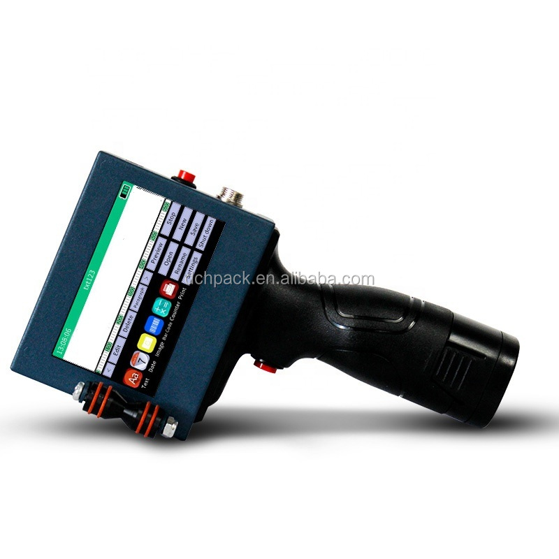 Удобная в эксплуатации ручная машина для печати кодов и даты истечения срока годности, портативный струйный принтер для кодирования партий яиц для бутылок, стеклянных металлических картонов