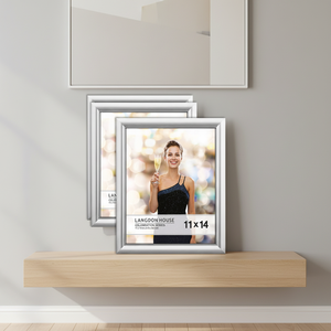 กรอบรูป MDF แฟชั่น ตกแต่งด้วยโลหะ สำหรับตั้งโต๊ะ โชว์ภาพวาดสีน้ำมัน ตกแต่งผนังบ้าน กรอบพลาสติก - Product Image 1