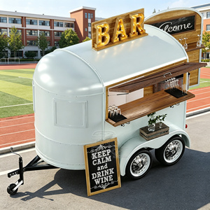 Remorque de concession entièrement équipée avec compartiment pour chevaux, options alimentaires, machine à café, sorbetière et vitrine. - Product Image 1