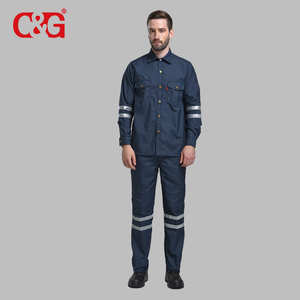 Combinaison de sécurité 2 pièces <span class=keywords><strong>Dupont</strong></span> Nomex, chemise et pantalon, vêtements de travail, vêtements résistants au feu, vente en gros - Product Image 1