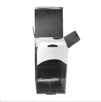 Boîte en plastique transparente pliable, auto-assemblable, emballage transparent pliable pour cadeau, jouet, cosmétique, petits articles