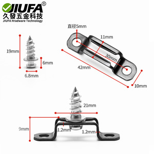 JiuFa Concealed Connector For <b>Wardrobe</b> Shelf Carbon Steel Black Easy Installation - Product Image 5