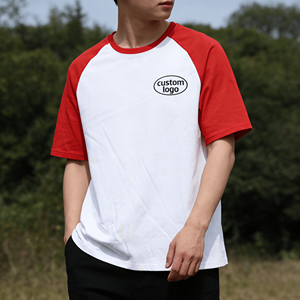 Camiseta de Hombre de Estilo Urbano, Personalizada, de Color Contrastante, Corte Regular, Manga Corta, Tejida, 100% Algodón, Transpirable, con Letras - Product Image 3