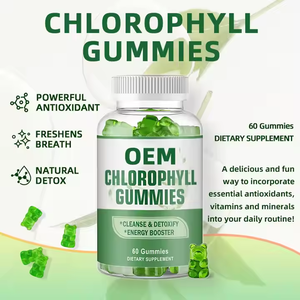 DUOZI OEM Candy Manufacturer Healthcare Chlorophyll Gummies Antioxidant Natural Detox Organic Chlorophyll Gummies - Product Image 2